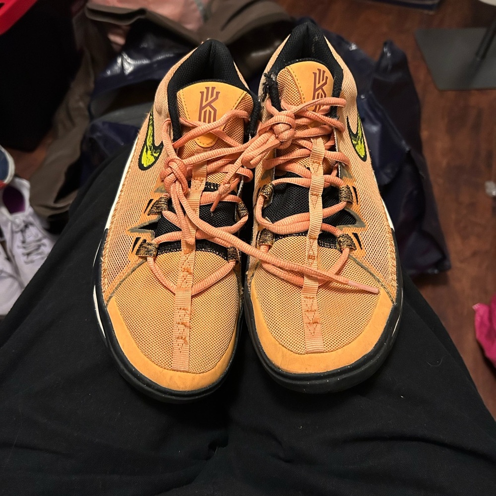 Nike Kids Sneakers in Bright Orange and Black